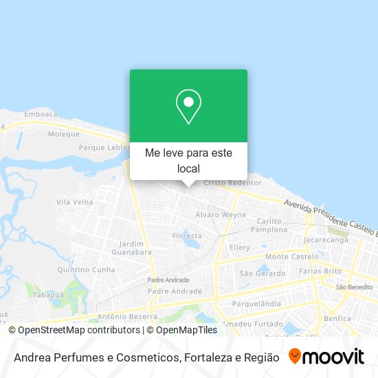 Andrea Perfumes e Cosmeticos mapa