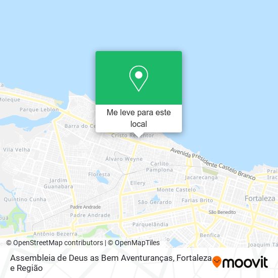 Assembleia de Deus as Bem Aventuranças mapa