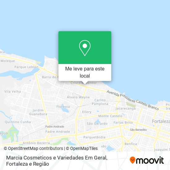 Marcia Cosmeticos e Variedades Em Geral mapa