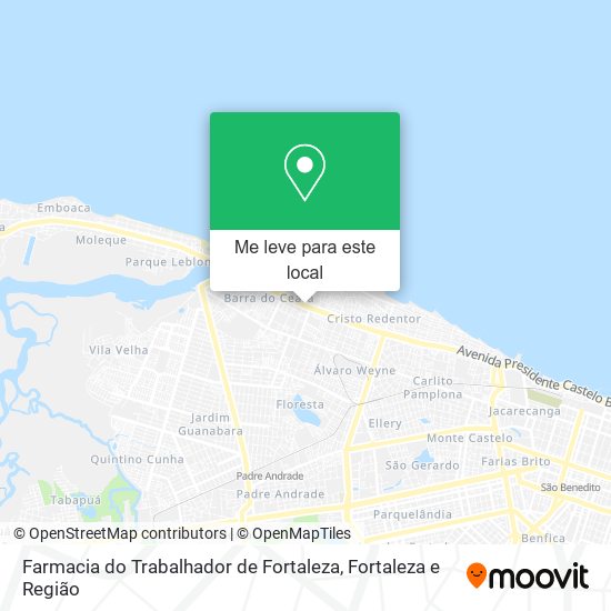 Farmacia do Trabalhador de Fortaleza mapa