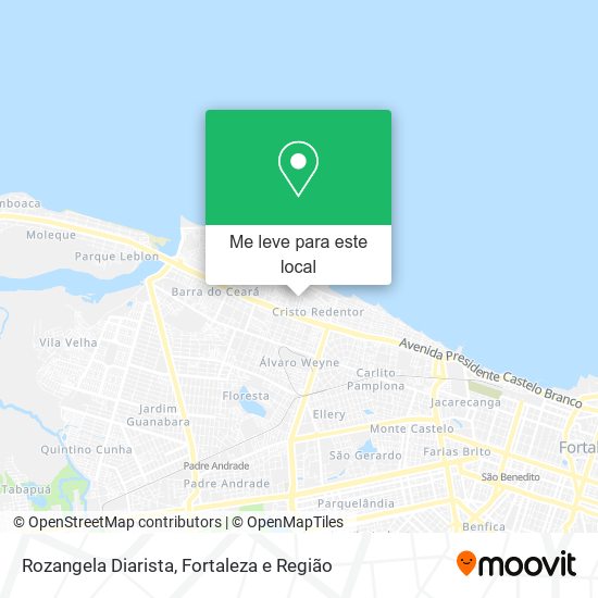 Rozangela Diarista mapa