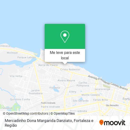 Mercadinho Dona Margarida Danziato mapa