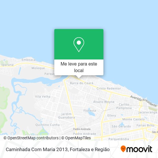 Caminhada Com Maria 2013 mapa