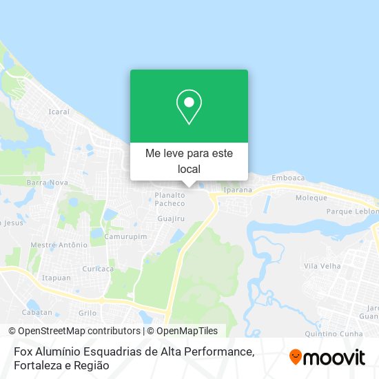 Fox Alumínio Esquadrias de Alta Performance mapa