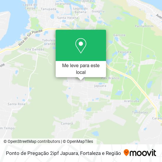 Ponto de Pregação 2ipf Japuara mapa