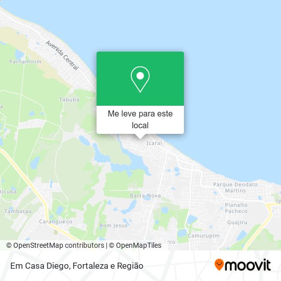 Em Casa Diego mapa