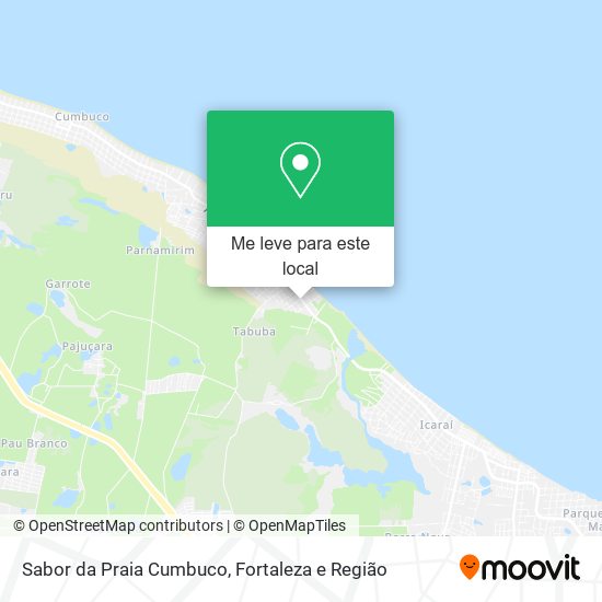 Sabor da Praia Cumbuco mapa