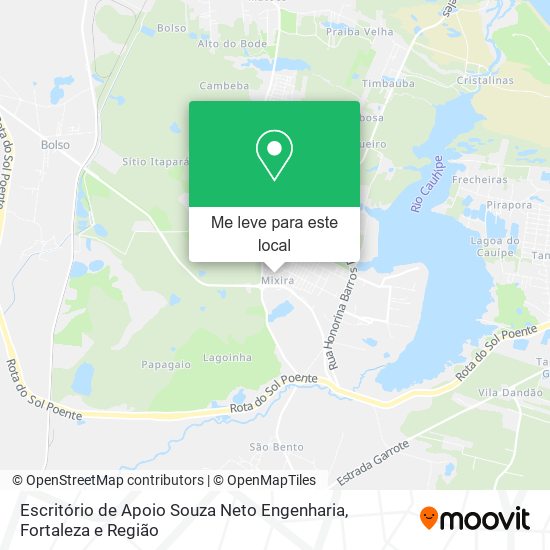 Escritório de Apoio Souza Neto Engenharia mapa