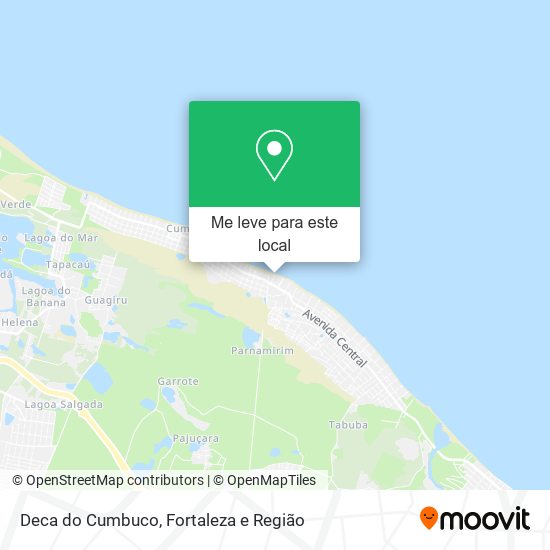 Deca do Cumbuco mapa