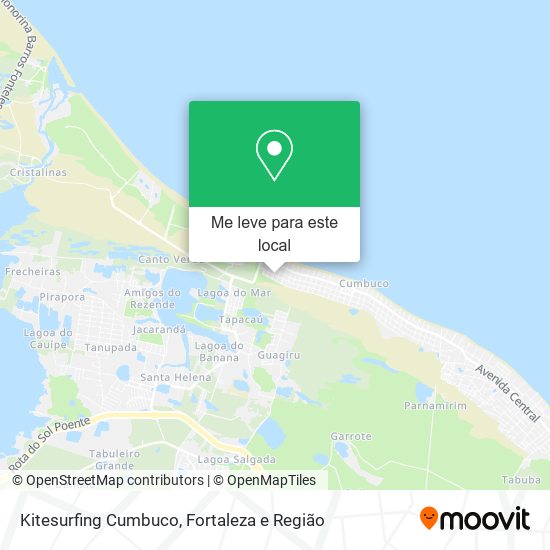 Kitesurfing Cumbuco mapa