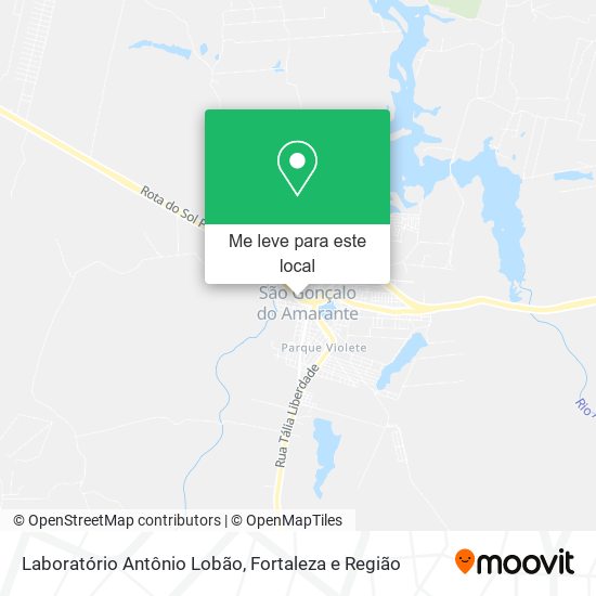 Laboratório Antônio Lobão mapa