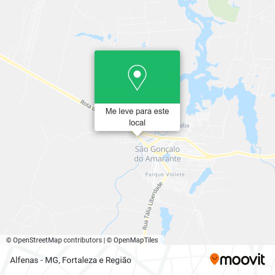 Alfenas - MG mapa