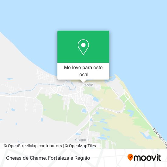 Cheias de Chame mapa