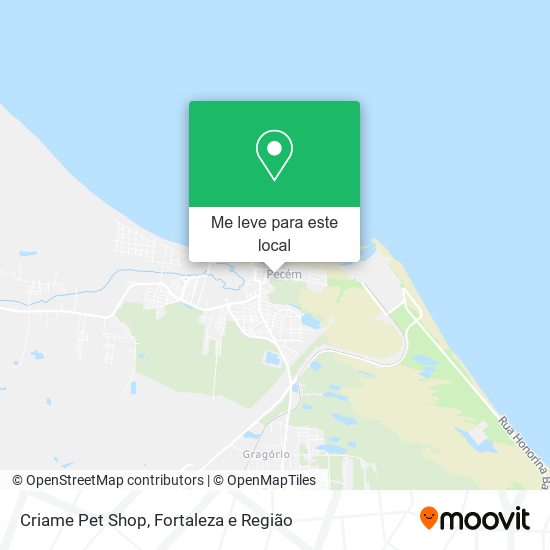 Criame Pet Shop mapa