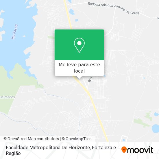 Faculdade Metropolitana De Horizonte mapa