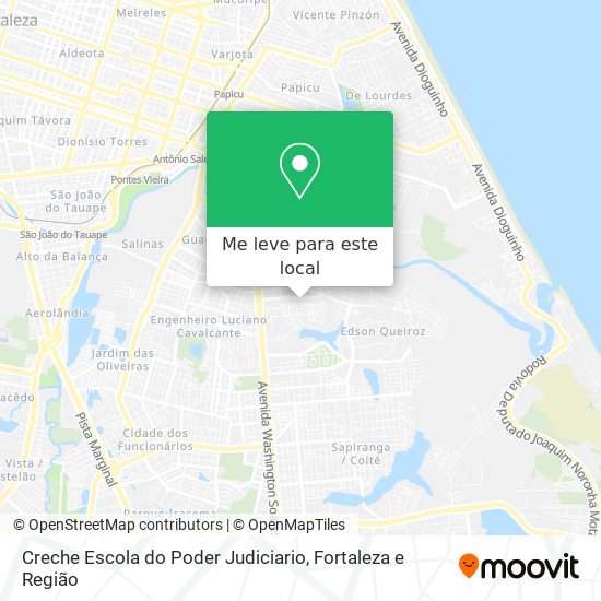 Creche Escola do Poder Judiciario mapa