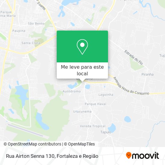 Rua Airton Senna 130 mapa