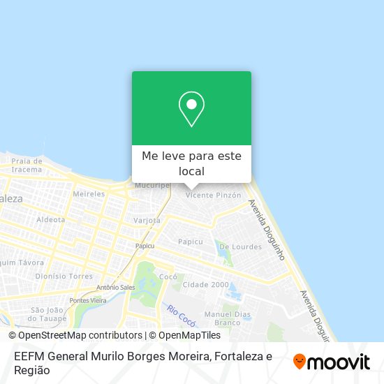 EEFM General Murilo Borges Moreira mapa