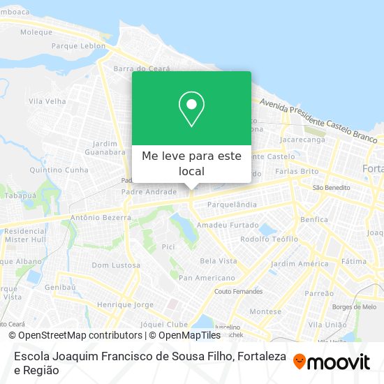 Escola Joaquim Francisco de Sousa Filho mapa