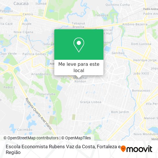 Escola Economista Rubens Vaz da Costa mapa