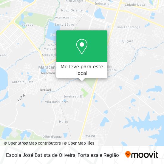 Escola José Batista de Oliveira mapa