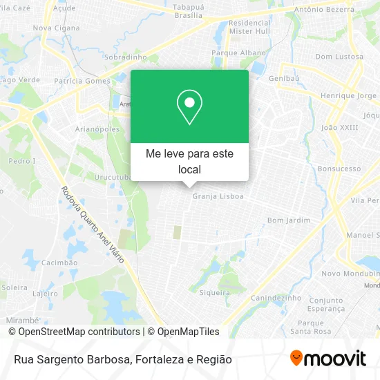 Rua Sargento Barbosa mapa