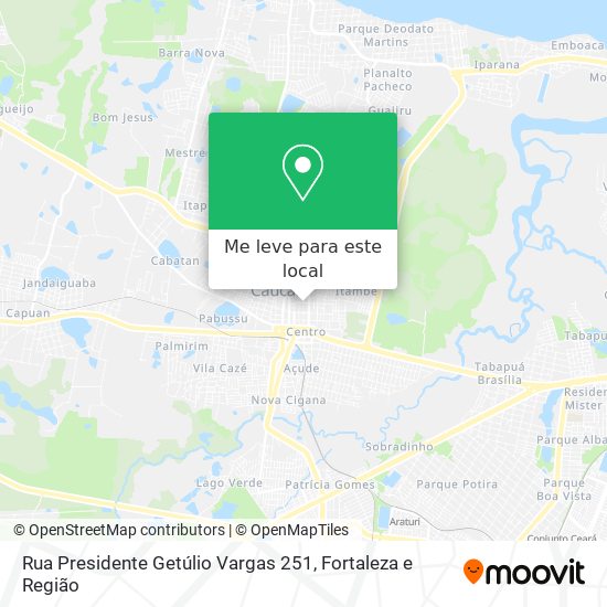 Rua Presidente Getúlio Vargas 251 mapa