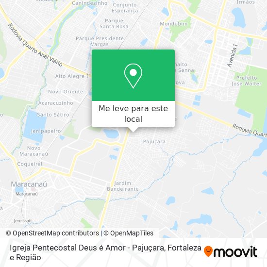 Igreja Pentecostal Deus é Amor - Pajuçara mapa