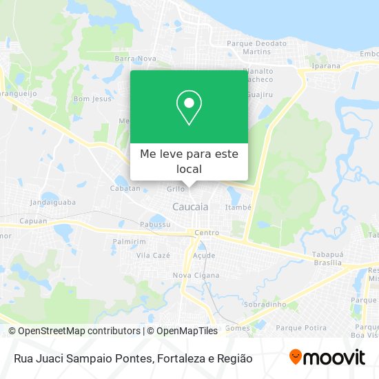 Rua Juaci Sampaio Pontes mapa