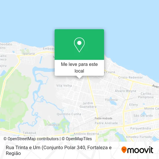 Rua Trinta e Um mapa