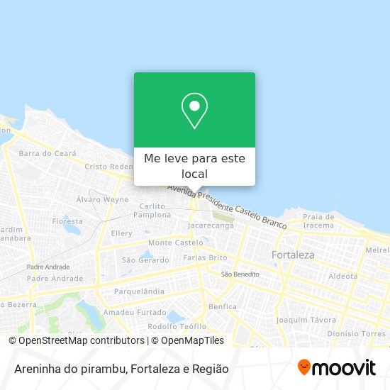 Areninha do pirambu mapa