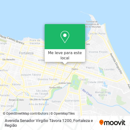 Avenida Senador Virgílio Távora 1200 mapa