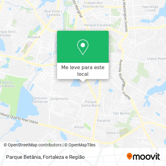 Parque Betânia mapa