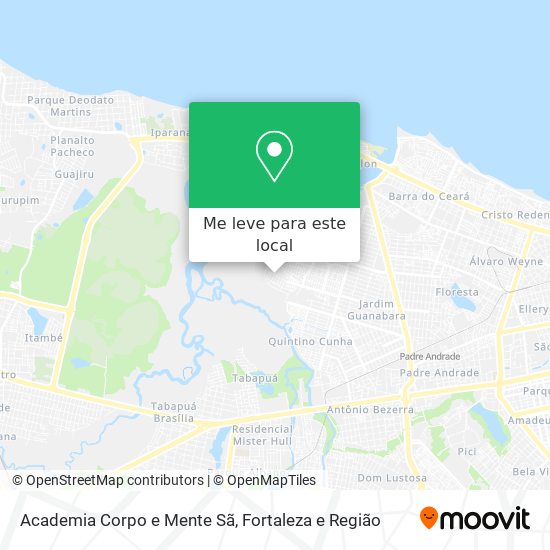 Academia Corpo e Mente Sã mapa