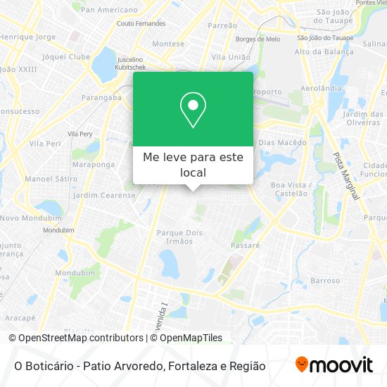 O Boticário - Patio Arvoredo mapa
