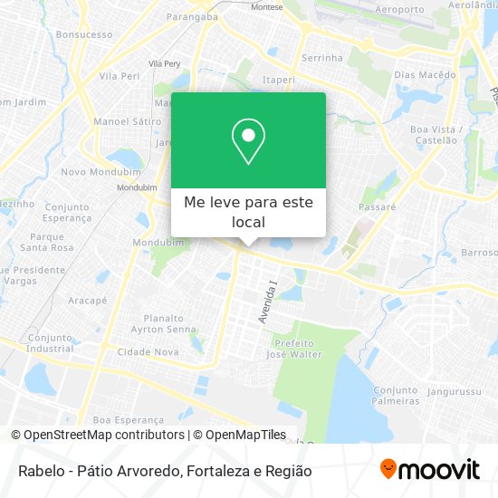 Rabelo - Pátio Arvoredo mapa