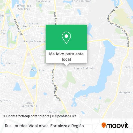 Rua Lourdes Vidal Alves mapa