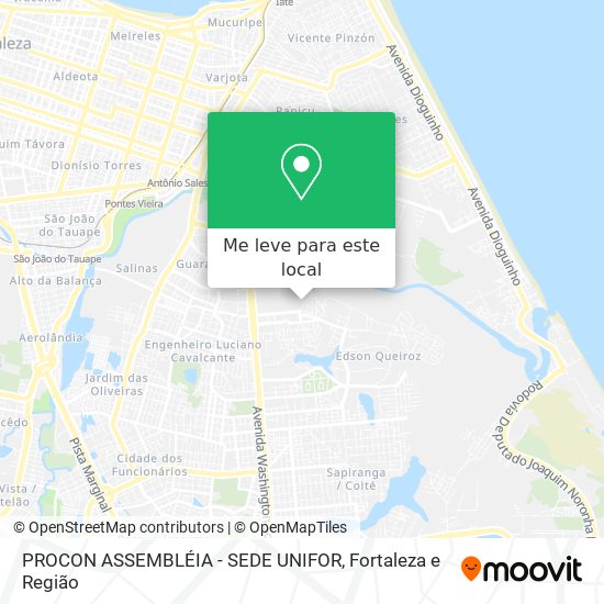 PROCON ASSEMBLÉIA - SEDE UNIFOR mapa