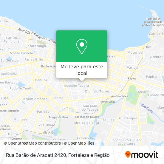 Rua Barão de Aracati 2420 mapa