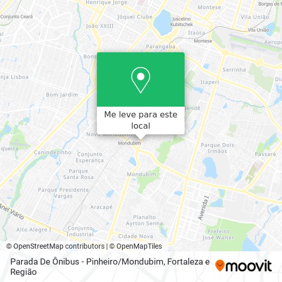 Parada De Ônibus - Pinheiro / Mondubim mapa
