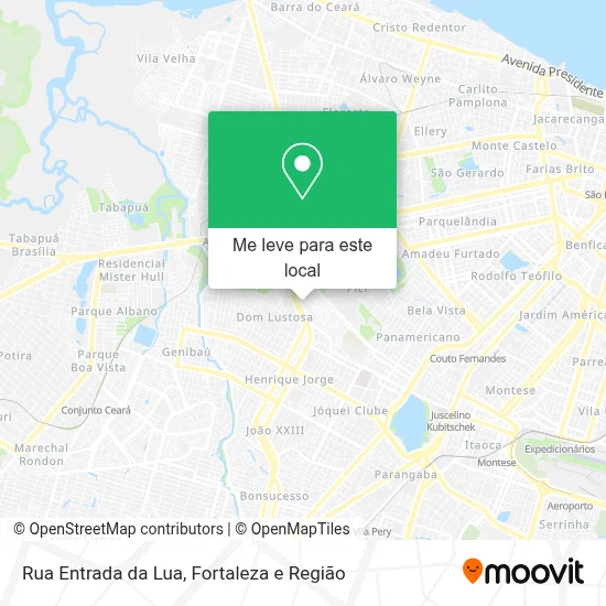 Rua Entrada da Lua mapa