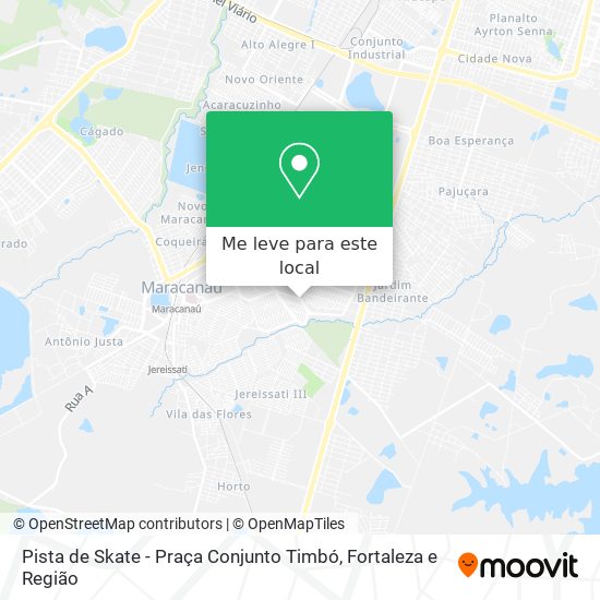 Pista de Skate - Praça Conjunto Timbó mapa