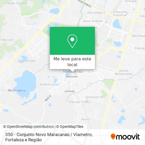 350 - Conjunto Novo Maracanaú / Viametro mapa