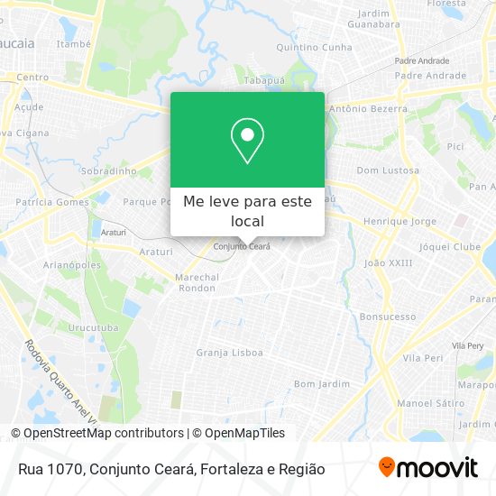 Rua 1070, Conjunto Ceará mapa