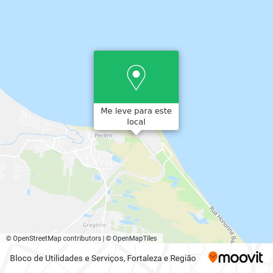 Bloco de Utilidades e Serviços mapa