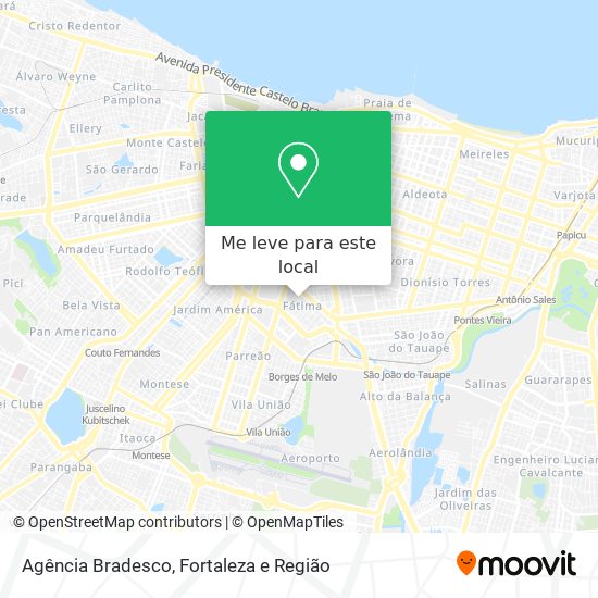 Agência Bradesco mapa