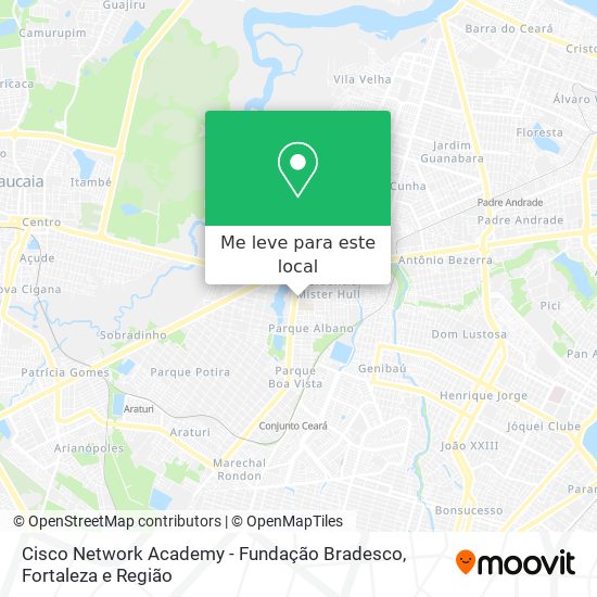 Cisco Network Academy - Fundação Bradesco mapa