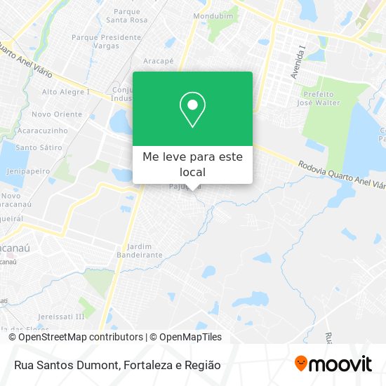 Rua Santos Dumont mapa