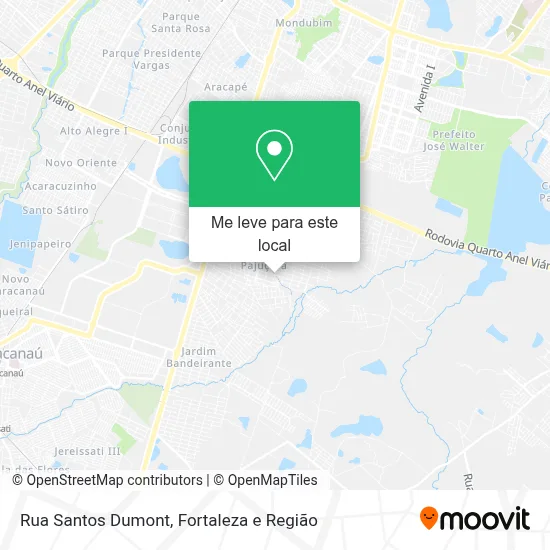 Rua Santos Dumont mapa