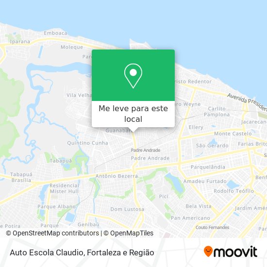 Auto Escola Claudio mapa